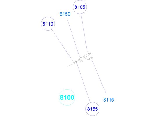 Poclain - Pièces - CAPTEUR AXIAL EQ D10 L59